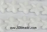 CRG20 15.5 inches 16*16mm star white agate gemstone beads wholesale