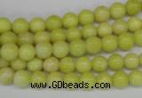 CRO02 15.5 inches 6mm round lemon jade gemstone beads wholesale