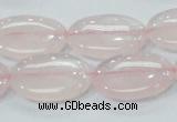 CRQ78 15.5 inches 13*25mm oval natural rose quartz beads wholesale