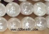 CRQ860 15 inches 6mm faceted round AB-color rose quartz beads