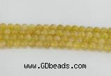 CRU660 15.5 inches 8mm round golden rutilated quartz beads