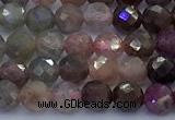 CRZ1207 15 inches 5mm faceted round ruby sapphire beads