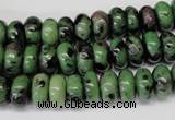 CRZ21 15.5 inches 5*10mm rondelle ruby zoisite gemstone beads