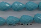 CSB1172 15.5 inches 15*20mm faceted teardrop shell pearl beads