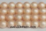 CSB1361 15.5 inches 6mm matte round shell pearl beads wholesale