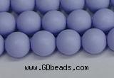 CSB1702 15.5 inches 8mm round matte shell pearl beads wholesale