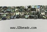 CSB4151 15.5 inches 8*10mm rectangle abalone shell beads wholesale