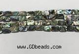 CSB4152 15.5 inches 8*12mm rectangle abalone shell beads wholesale