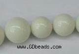 CSB925 15.5 inches 8mm - 14mm round shell pearl beads wholesale