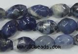 CSO101 15.5 inches 10*14mm faceted nugget sodalite gemstone beads