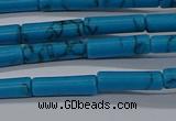 CTB342 15.5 inches 4*13mm tube imitation turquoise beads wholesale