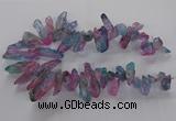CTD2888 Top drilled 12*28mm - 16*45mm sticks quartz beads