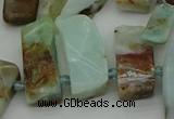 CTD459 15.5 inches 10*20mm - 12*35mm sticks blue opal beads