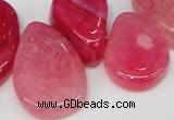 CTD686 Top drilled 18*25mm - 28*40mm freeform agate gemstone beads