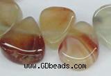 CTD696 Top drilled 18*25mm - 22*30mm freeform agate gemstone beads