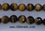 CTE423 15.5 inches 10mm faceted round yellow tiger eye beads