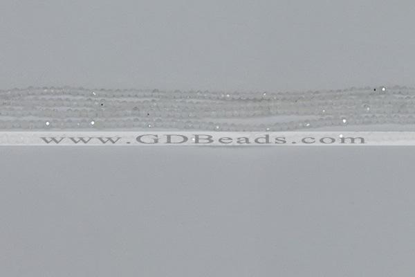 CTG603 15.5 inches 2mm faceted round white moonstone beads