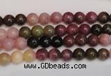 CTO372 15.5 inches 6mm round natural tourmaline gemstone beads