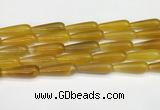 CTR415 15.5 inches 10*30mm teardrop agate beads wholesale