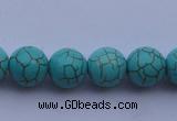 CTU09 15.5 inches 20mm round blue turquoise strand beads Wholesale