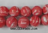 CTU1005 15.5 inches 14mm round synthetic turquoise beads wholesale