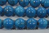 CTU1626 15.5 inches 16mm round synthetic turquoise beads