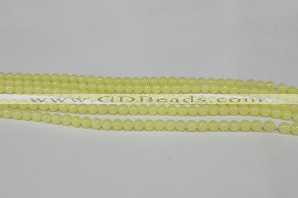 CTU2515 15.5 inches 4mm round synthetic turquoise beads