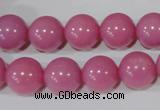 CTU2553 15.5 inches 16mm round synthetic turquoise beads