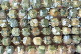 CUBE243 15 inches 10mm faceted cube rhyolite gemstone beads wholesale