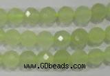 CXJ162 15.5 inches 8mm faceted round New jade beads wholesale