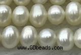 FWP41 14.5 inches 4mm - 5mm potato white freshwater pearl strands