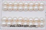 FWP465 half-drilled 10.5-11mm bread freshwater pearl beads