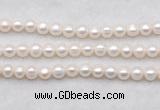 FWP487 14.5 inches 8mm - 9mm potato white freshwater pearl strands