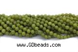JADE685 15 inches 6mm round lemon jade gemstone beads