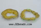 NGC701 45*75mm - 60*70mm freeform druzy agate connectors