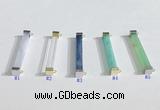 NGC7020 3*32mm cuboid  mixed gemstone connectors wholesale