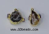 NGP3036 20*30mm – 25*35mm freeform druzy agate pendants