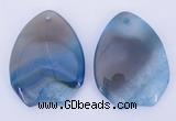 NGP930 5PCS 40*55mm agate druzy geode gemstone pendants