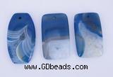 NGP933 5PCS 30*50-55mm mixed shape agate druzy geode gemstone pendants