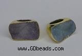 NGR302 25*40mm - 30*35mm freeform druzy agate gemstone rings