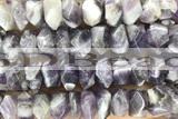 NUGG84 15 inches 13mm - 15mm faceted nuggets amethyst gemstone beads