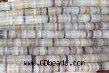 ROND241 15 inches 1.5*6mm heishi jade gemstone beads
