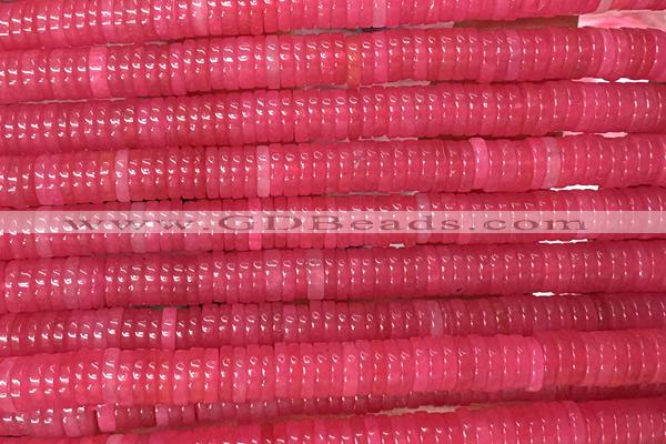 ROND248 15 inches 1.5*6mm heishi jade gemstone beads