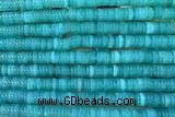 ROND289 15 inches 1.5*6mm heishi jade gemstone beads