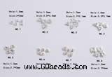 Silv114 2*2mm – 3.7*4mm 925 Sterling Silver