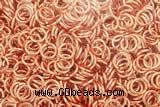 Silv73 4mm – 12mm 925 Sterling Silver Open Jump Ring Rose Gold Plated