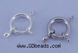 SSC208 5pcs 13.5mm 925 sterling silver spring rings clasps