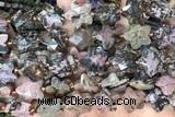 STAR54 15 inches 14mm faceted star rhodonite gemstone beads
