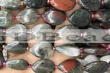 TEAR16 15 inches 13*18mm flat teardrop blood jasper gemstone beads