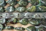 TEAR31 15 inches 13*18mm flat teardrop dragon blood jasper beads